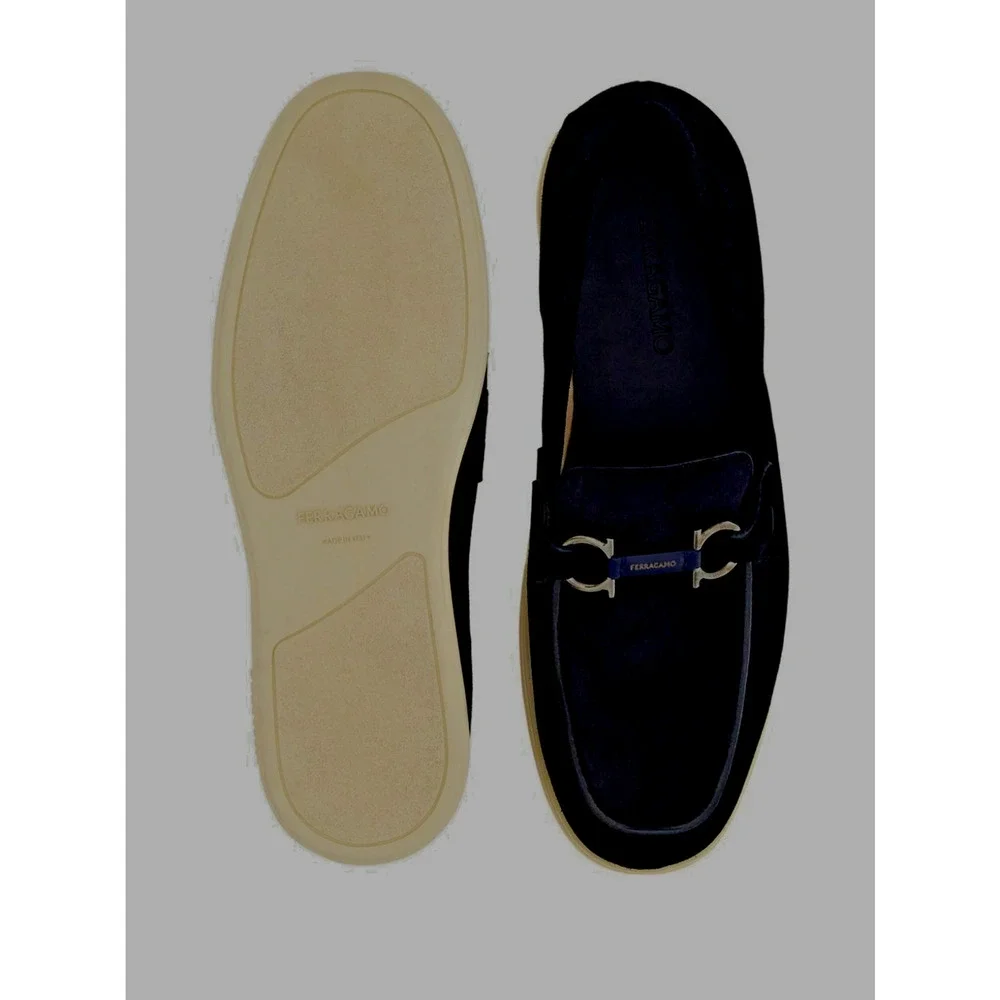 Salvatore Ferragamo suede blue